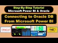 How to Connect Microsoft Power BI to Oracle Database and Pull Data