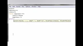 calculate the power of a number using while loop python programming