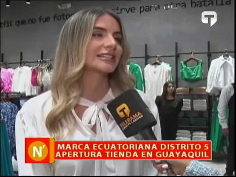Marca ecuatoriana Dsitrito 5 apertura tienda en Guayaquil