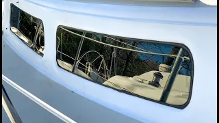 Finishing the Frameless Portlights, [ Our Modern Sailboat Windows ] – Ep. 05 [Sailing Ixion]