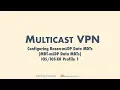 MVPN 9 - Configuring Data MDTs for MDT-mLDP Rosen