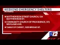 Providence opens 3 emergency shelters ahead of cold weather