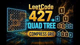 LeetCode 427 Construct Quad Tree in less than 5 minutes Divide Conquer Quad Compression