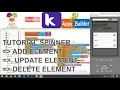 Tutorial Spinner Add Update and Delete Element with App Inventor Kodular Appy Builder