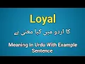 Loyal meaning in loyal k kia matlab hai loyal in sentence
