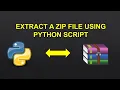 How to extract any ZIP files using Python Python Tutorials