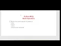 Top 10 Python MCQ on Operator