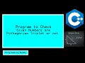 Program To Check Pythagorean Series