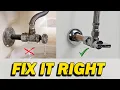 How to Replace a Shutoff Valve the RIGHT Way No Leaks