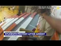 Protest after arrest at Hamilton County school
