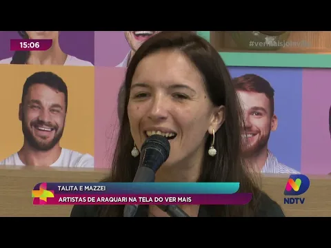 Talita e Mazzei: artistas de Araquari na tela do Ver Mais