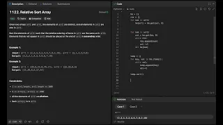1122 Relative Sort Array Hashmap Sorting Leetcode Daily challenge