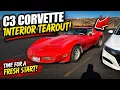 Goodbye interior Gutting my C3 Corvette ep 1
