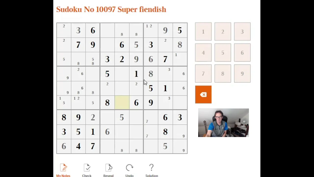 Guided Solve Of An Excellent Super-Fiendish Sudoku