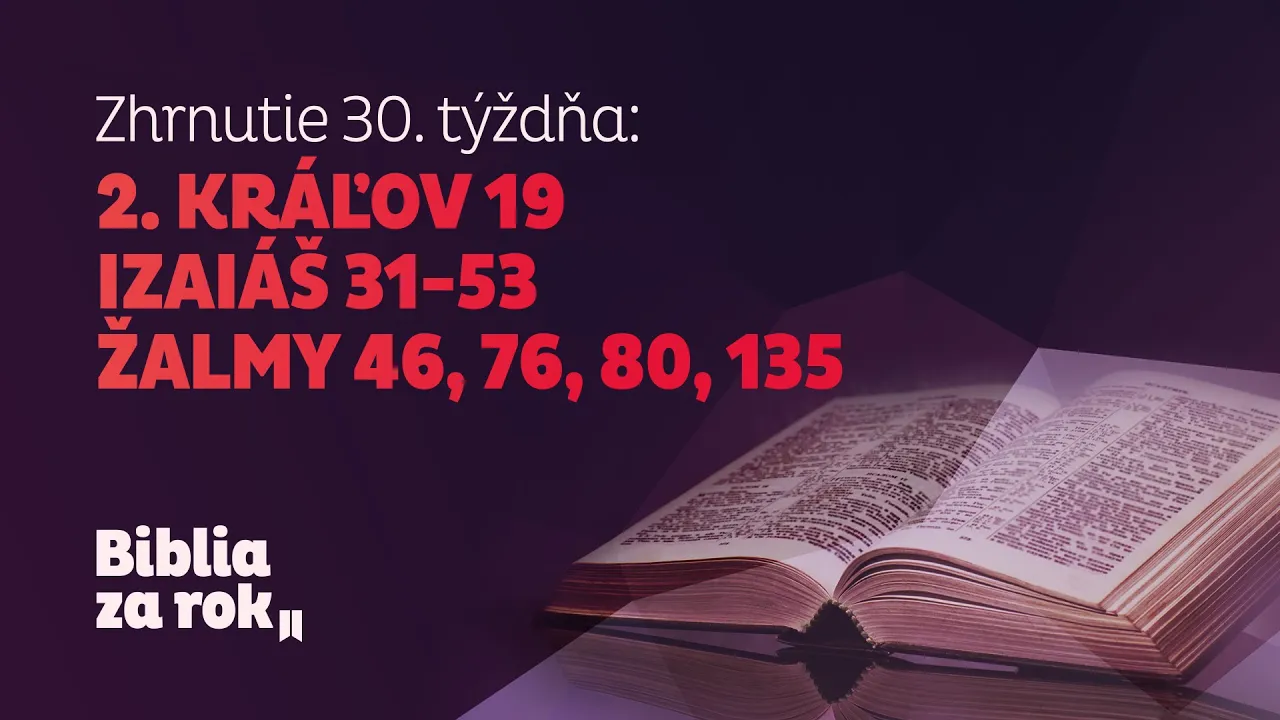 Zhrnutie 30. týždňa - Biblia za rok episode artwork