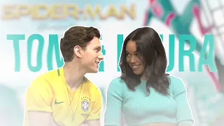 Tom Holland and Laura Harrier s soft chaotic friendship for 9 minutes straight