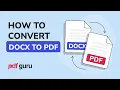 How to Convert DOCX to PDF PDF to DOCX Easily Fast Reliable Method