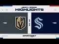 NHL Highlights Golden Knights vs Kraken - January 1 2024