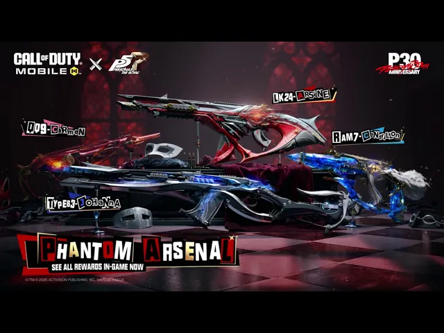 Call of Duty : Mobile x Persona 5 Royal - Phantom Arsenal Series Armory Trailer