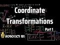 Coordinate Transformations in 2D Mapping Robotics 101
