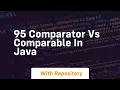 95 comparator vs comparable in java