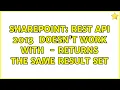 Sharepoint REST API 2013 skiptoken Doesn t work with filter - returns the same result set