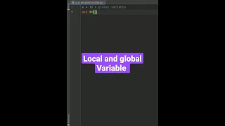 python program local and global variables use