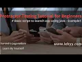Basic script to launch app using Java - Example1 Protractor tutorial for beginners