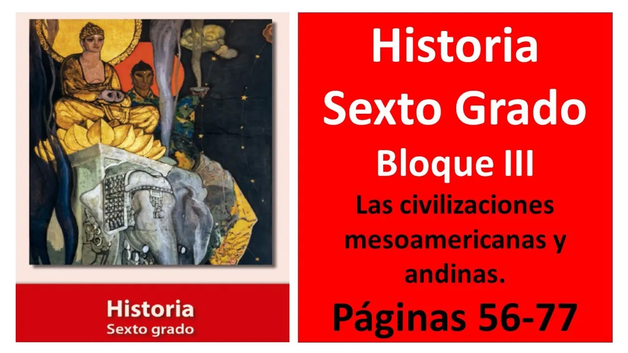 Primaria Sexto Grado. Historia. Bloque 3. Páginas 56-77
