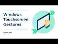 List of TouchScreen Gestures in Windows 11