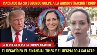 MACHADO DA SU SEGUNDO GOLPE A LA ADMINISTRACIÓN TRUMP: LA TERCERA SERIA LA JURAMENTACION