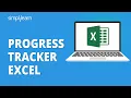 Progress Tracker In Excel How To Create Progress Bar In Excel Excel Basics Simplilearn