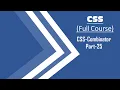25 CSS-Combinators Part-25 Step by Step CSS Tutorials