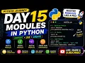 Python Tutorial Day 15 Modules in Python Import Built-in Create Your Own Module