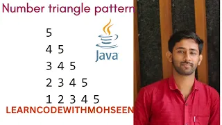 Pattern Program 20 5 5 Number Pattern in Java Triangle Pattern in Java with dry run