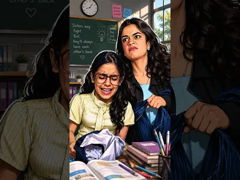 Badi Behen vs Choti Behen 😂❤️ School Masti 😜🚌 #shorts #video #reels #funny #comedy