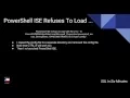 PowerShell ISE Refuses To Load With The Error PATH