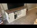 Amerlife TV Stand Sliding Barn Door Modern Farmhouse Wood Entertainment Center Review