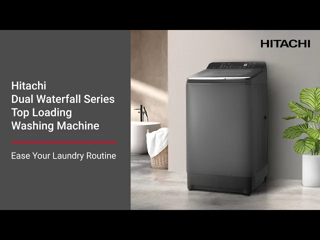 HITACHI เครื่องซักผ้าฝาบน 15 กก.อินเวอร์เตอร์  LTL 15MVW0T GG สีเทาเข้ม