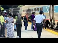 The Crescent Amtrak 20 in out on time in Lynchburg VA