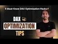 Boost Power BI Performance 5 Must-Know DAX Optimization Hack