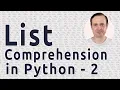 List Comprehension in Python Part 2