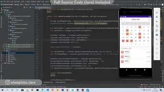 Custom Calendar Plugin for Android Java With Full Source Code