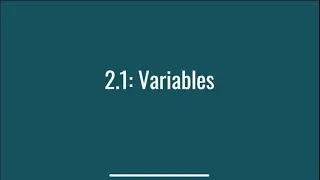 Java Coding for Beginners Printing and Variables