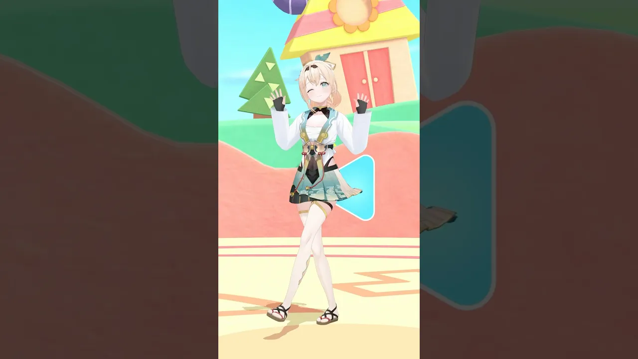 みこ先輩の#DAIDAIDAIファンタジスタ 踊ってみましたにぇ?ソロライブとても素敵でした✨️#風真いろは #shorts #ホロライブ #踊ってみた