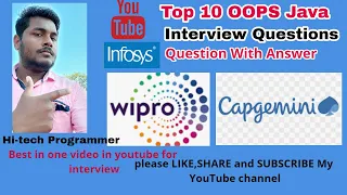 Top 5 OOPS Java Interview Question Answer for Capgemini Infosys Wipro How to prepare