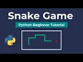 Snake Game in Python In Only 60 Lines Under 10 Mins