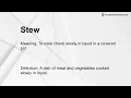 Stew Meaning