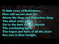 Lagu O Little Town of Bethlehem (Tune: Forest Green - 4vv) [with lyrics for congregations]