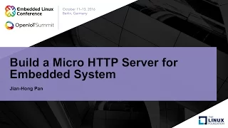 Build a Micro HTTP Server for Embedded System